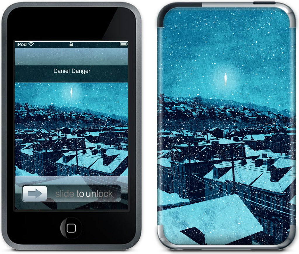 "we wait out the storm, and i am floored" iPod Skin