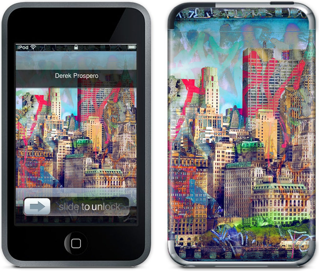 Graffiti Skyline iPod Skin