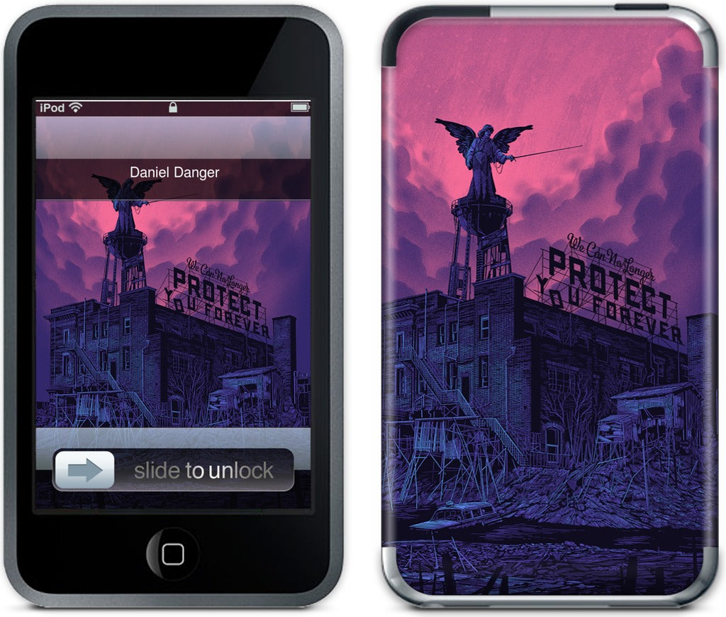 We Can No Longer Protect You iPod Skin