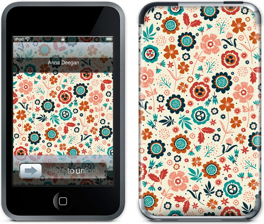 Folk Flowers iPod Skin