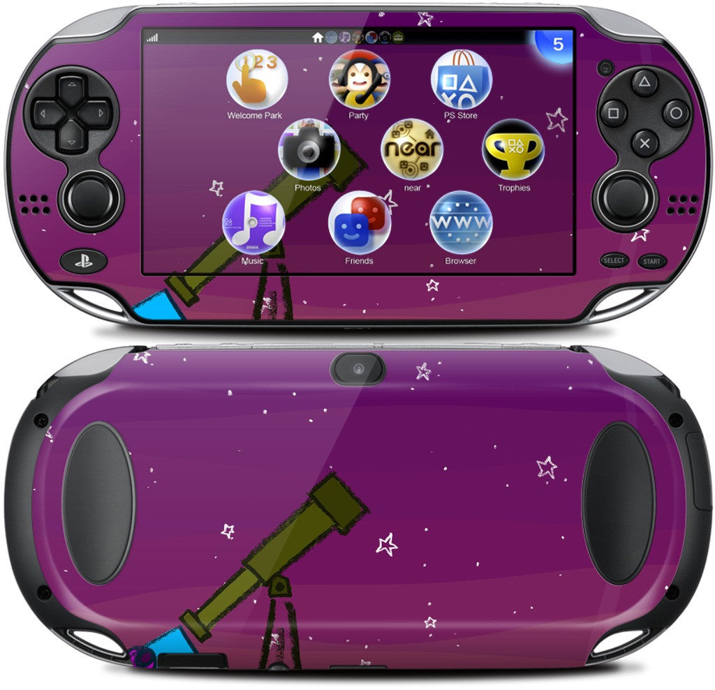 Space Dog Telescope PlayStation Skin