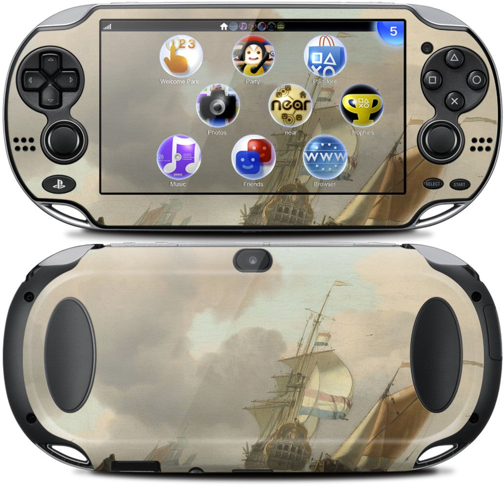 Ships in Choppy Sea PlayStation Skin