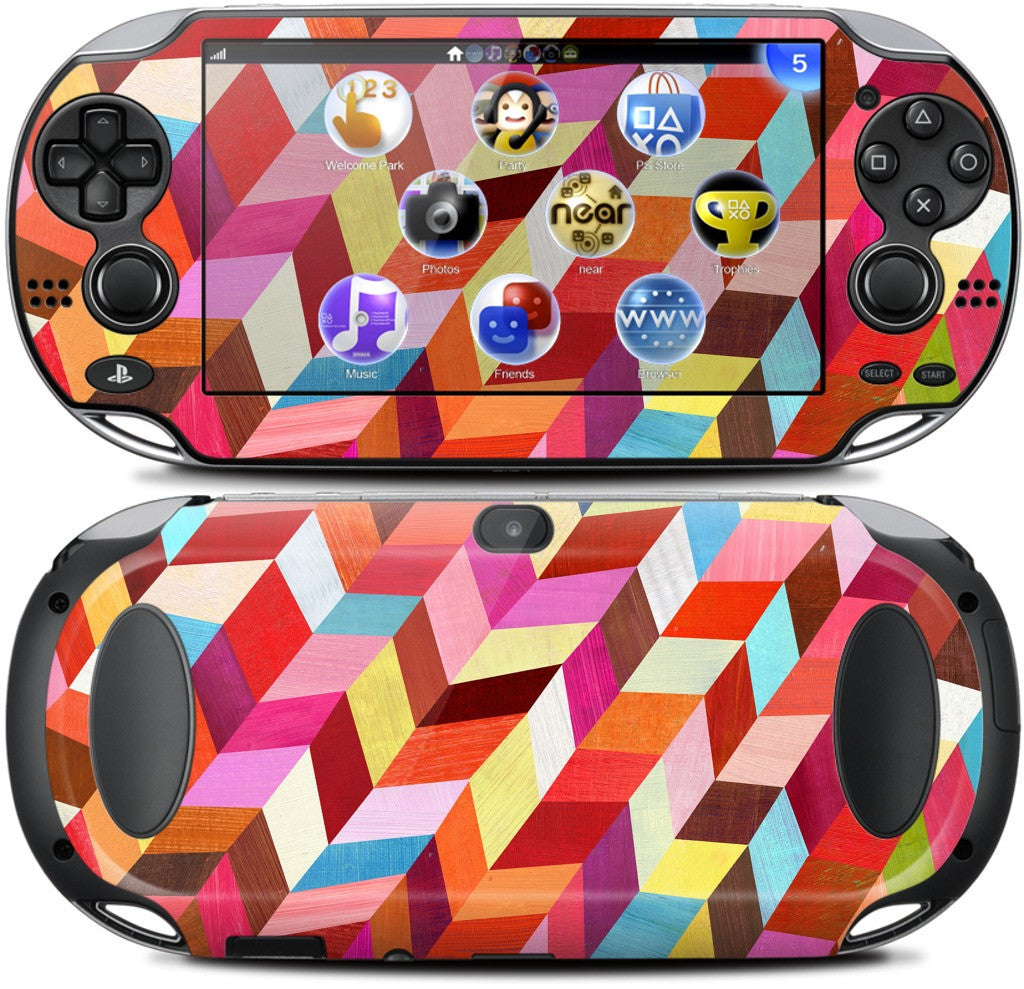 Red Rhombus PlayStation Skin