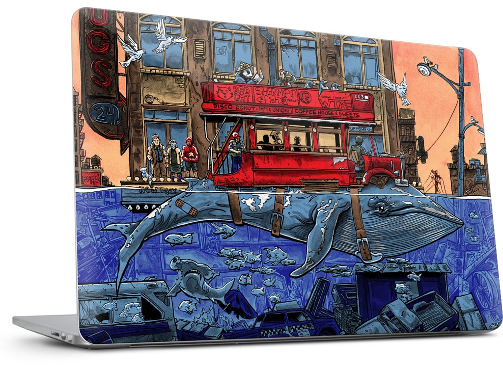 Northbound Whale MacBook Skin