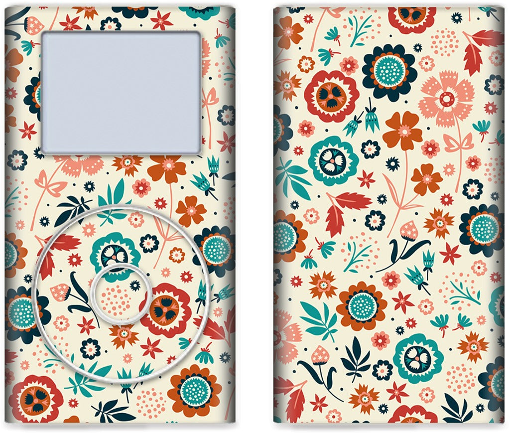 Folk Flowers iPod Skin