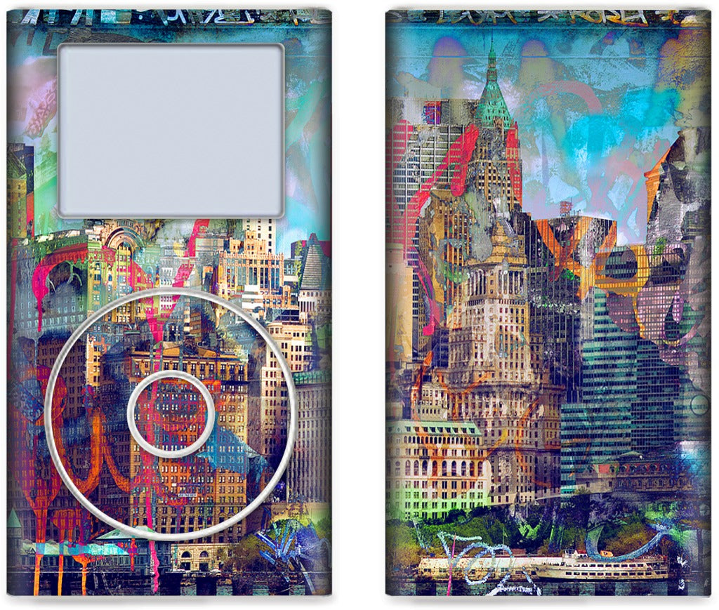 Graffiti Skyline iPod Skin