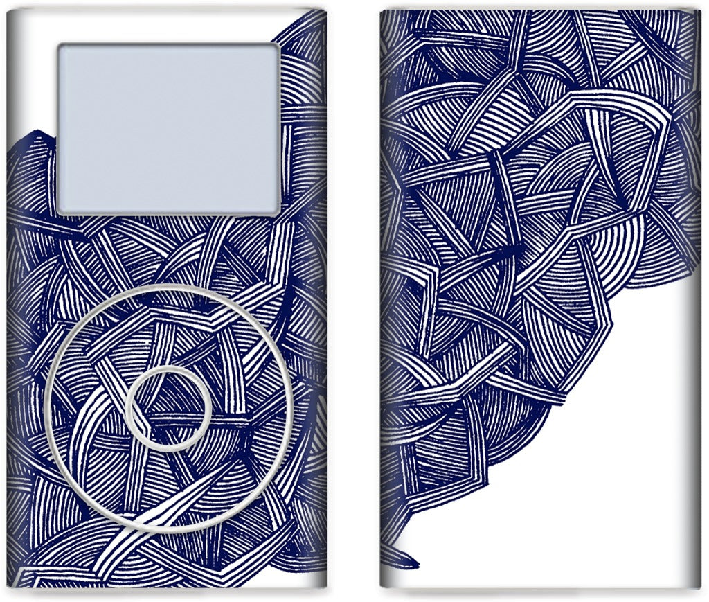 blue lines iPod Skin