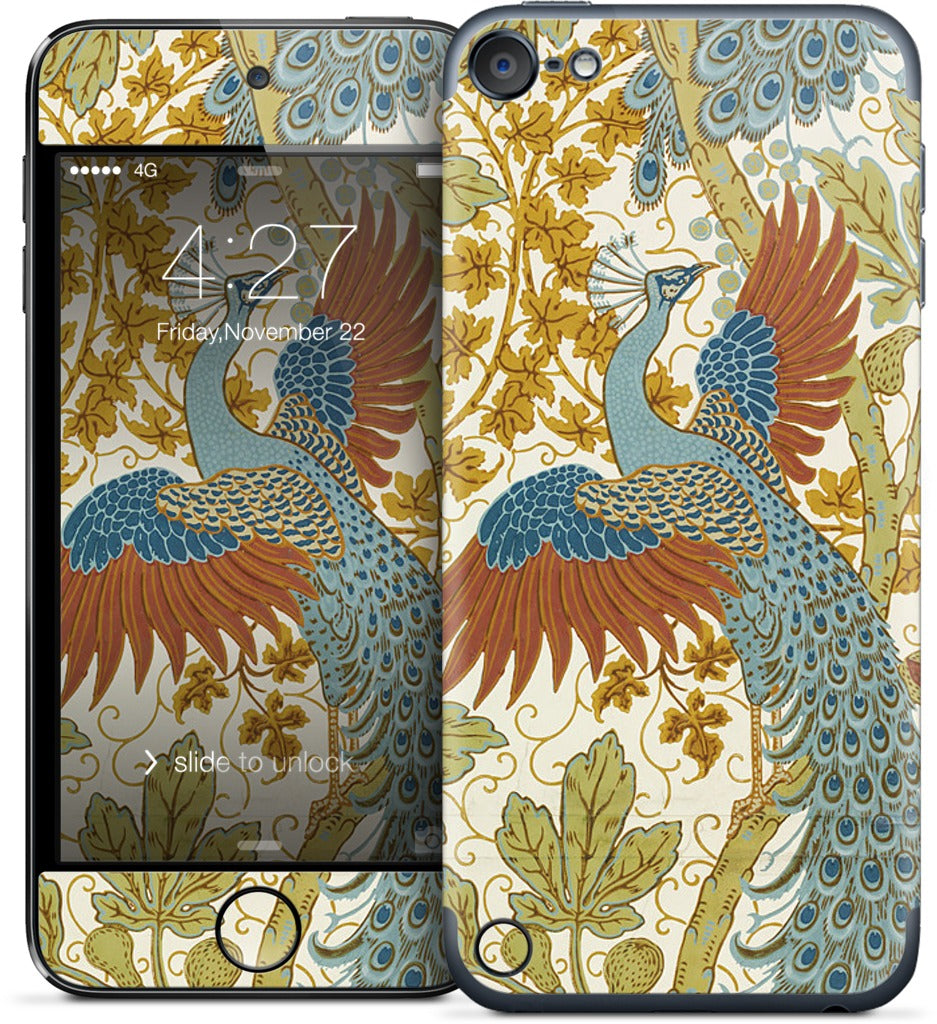 Fig and Peacock iPod Skin