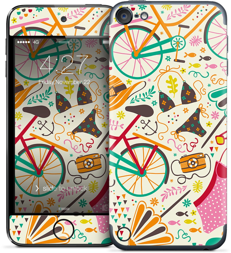 Seaside Cycle iPod Skin