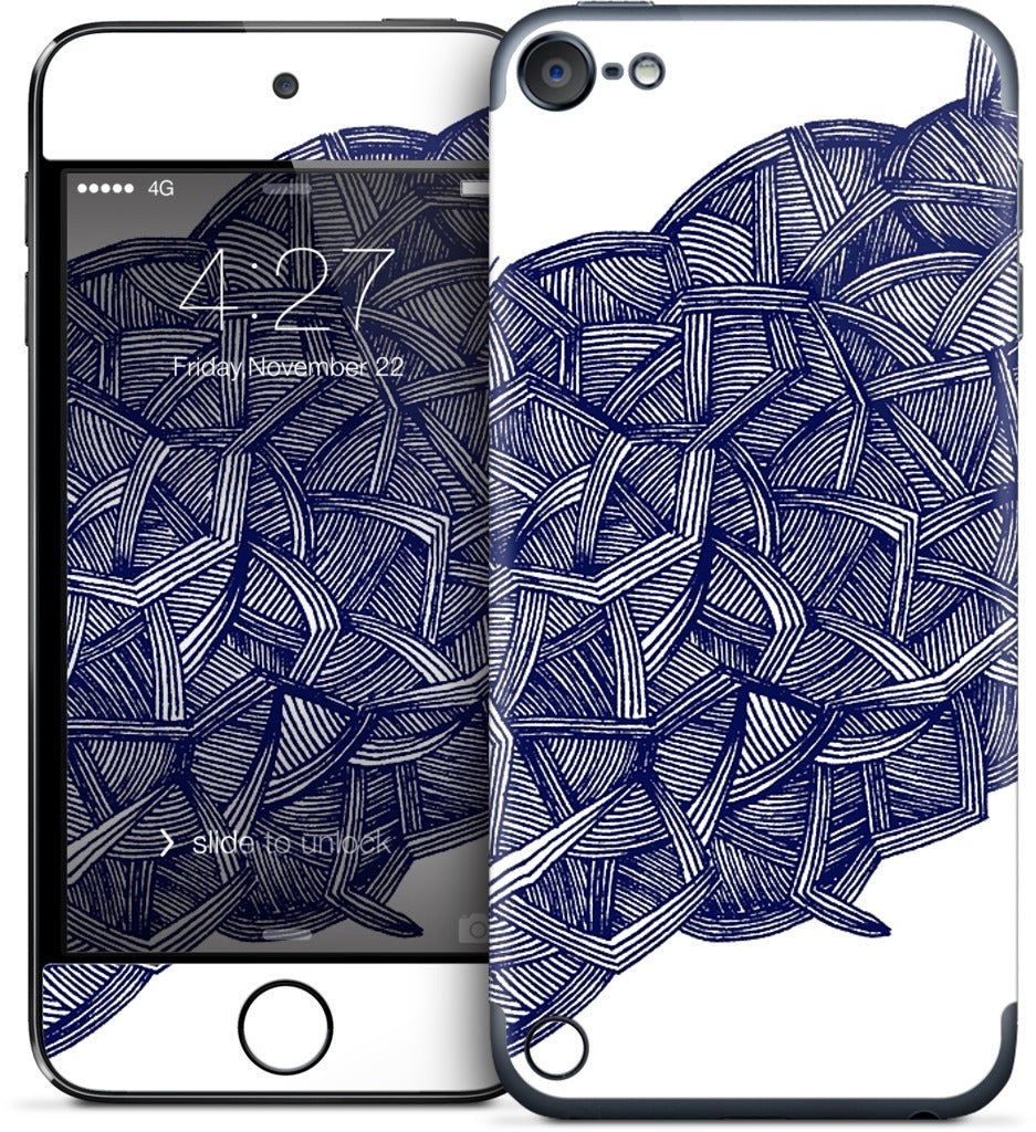 blue lines iPod Skin