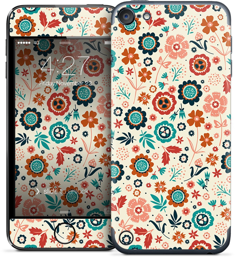 Folk Flowers iPod Skin