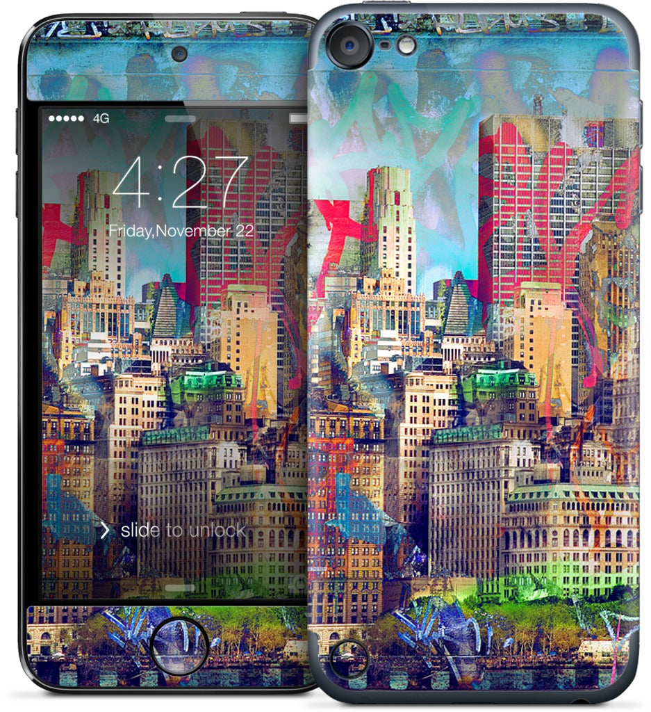 Graffiti Skyline iPod Skin