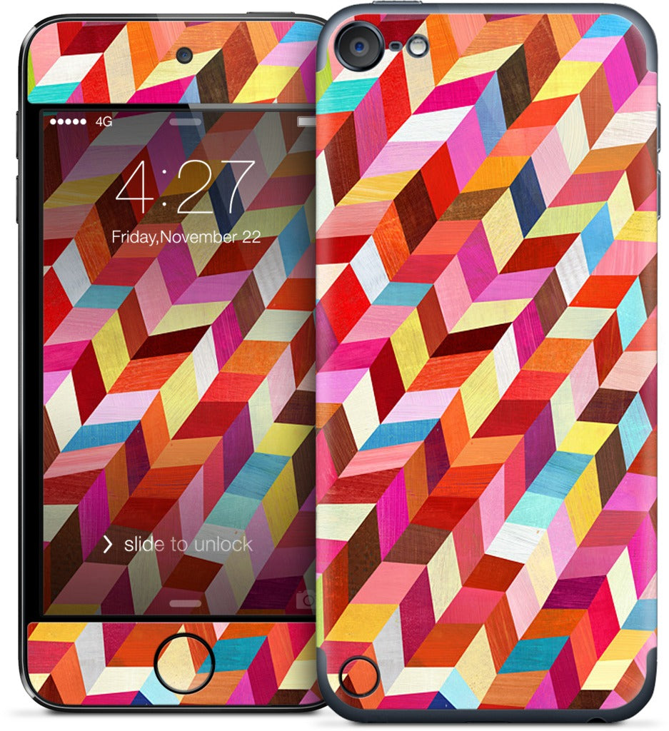 Red Rhombus iPod Skin