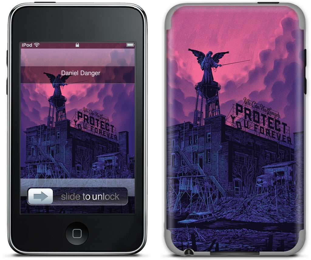We Can No Longer Protect You iPod Skin