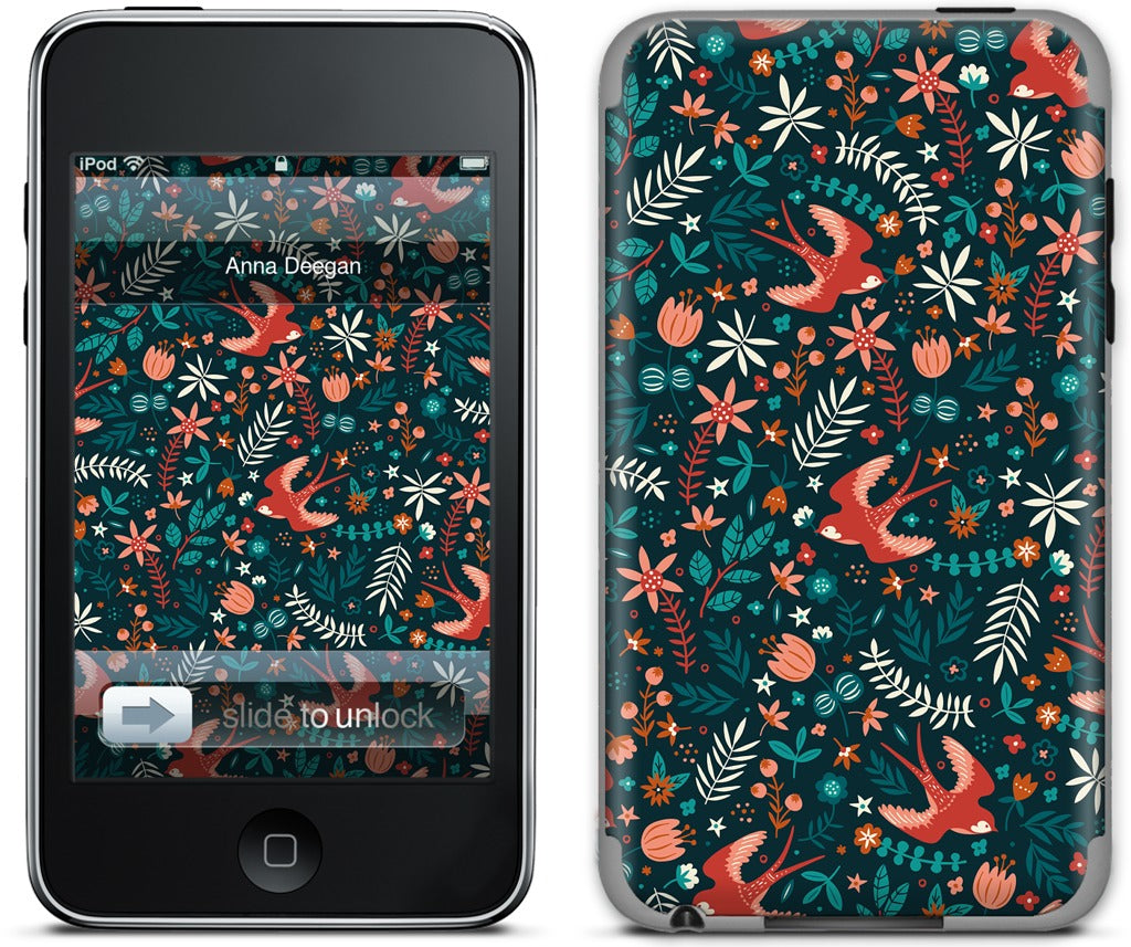 Flying Swallows iPod Skin