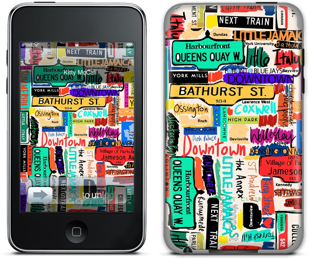 Toronto words iPod Skin