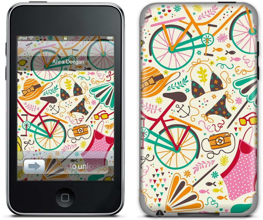 Seaside Cycle iPod Skin