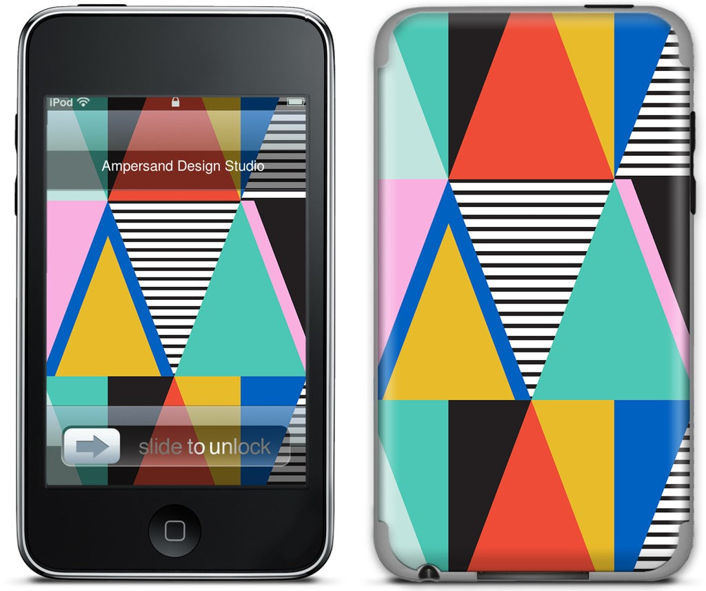 Graphic Triangles iPod Skin