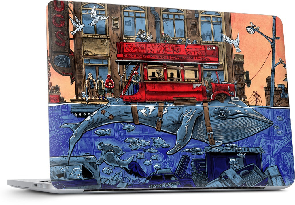 Northbound Whale MacBook Skin