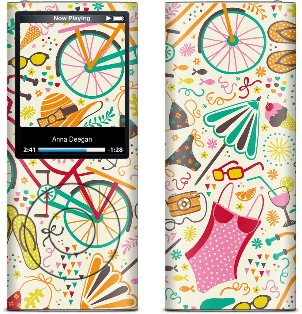 Seaside Cycle iPod Skin