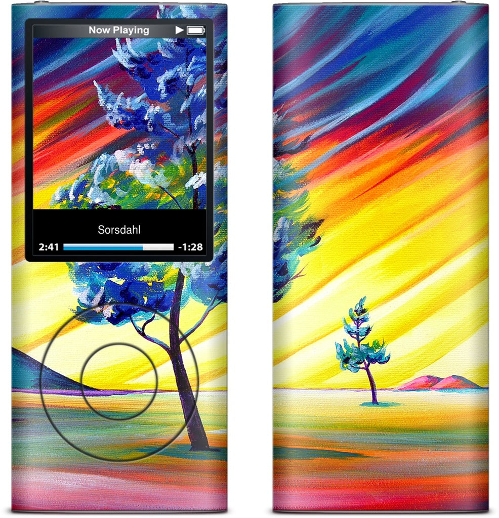 Thick Frost Sunset Glow iPod Skin