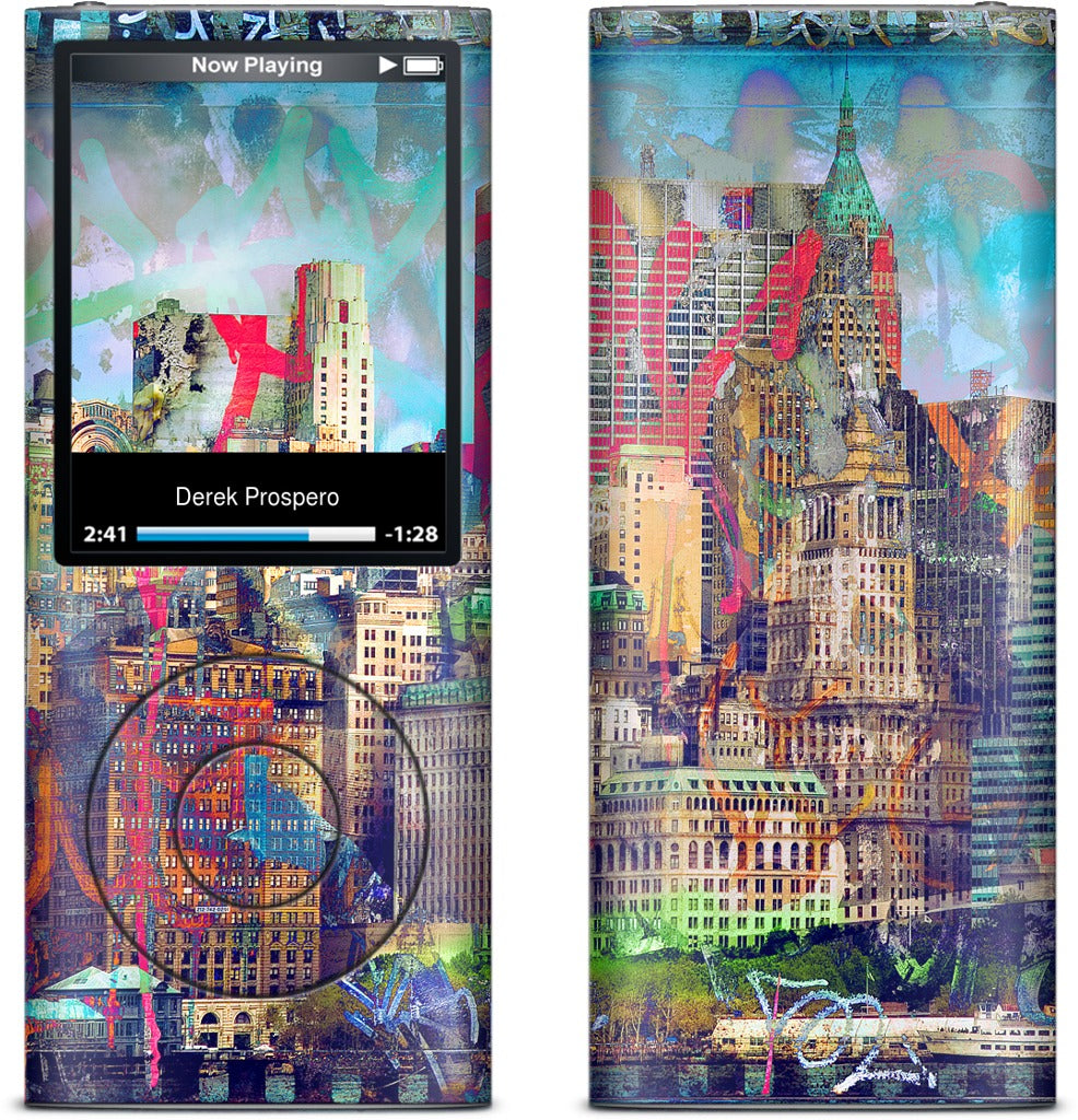 Graffiti Skyline iPod Skin