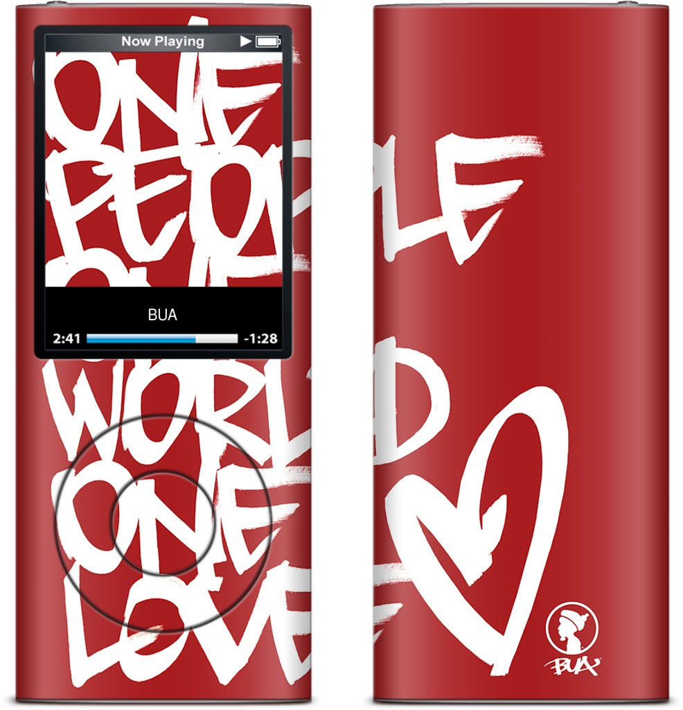 One People, One World, One Love iPod Skin