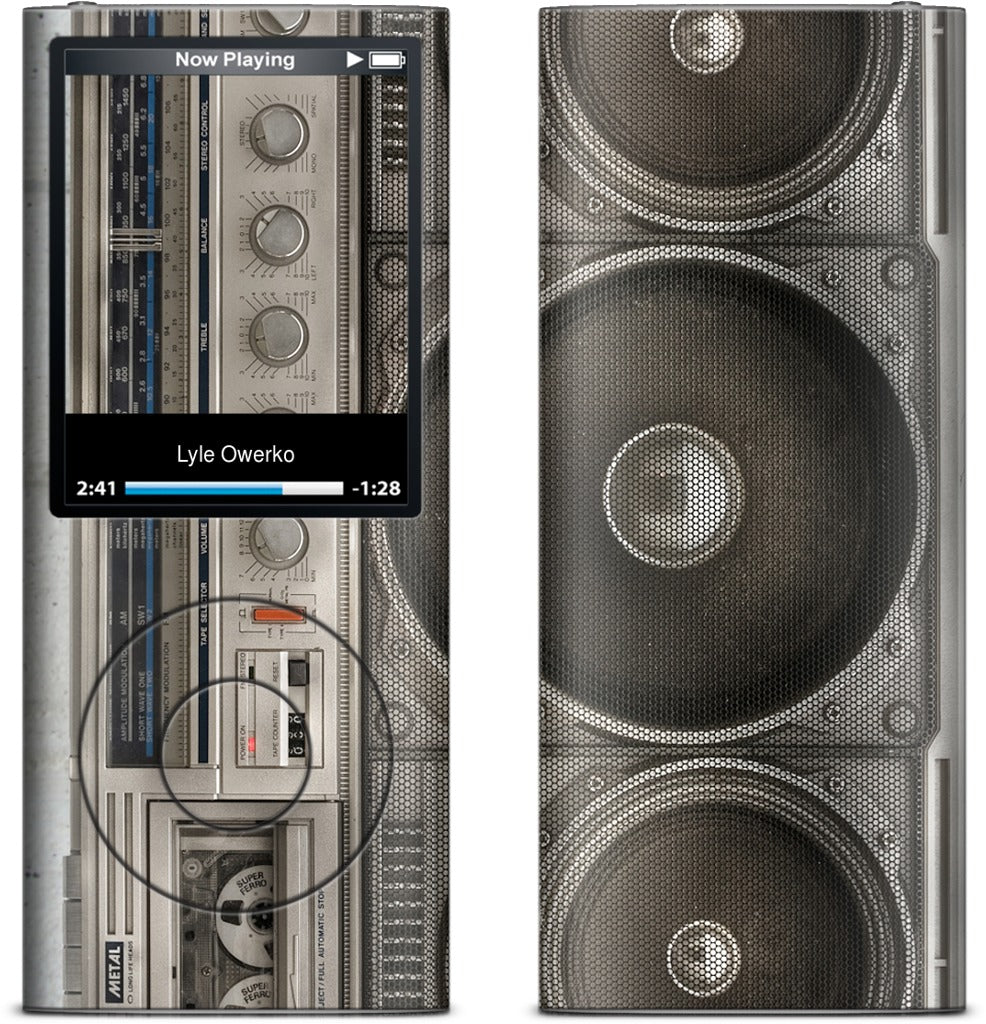 Boombox iPod Skin