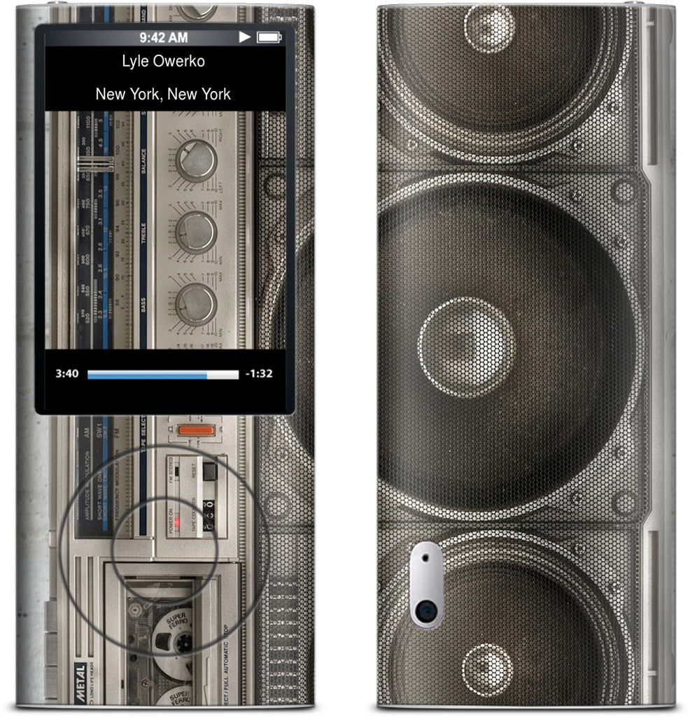 Boombox iPod Skin