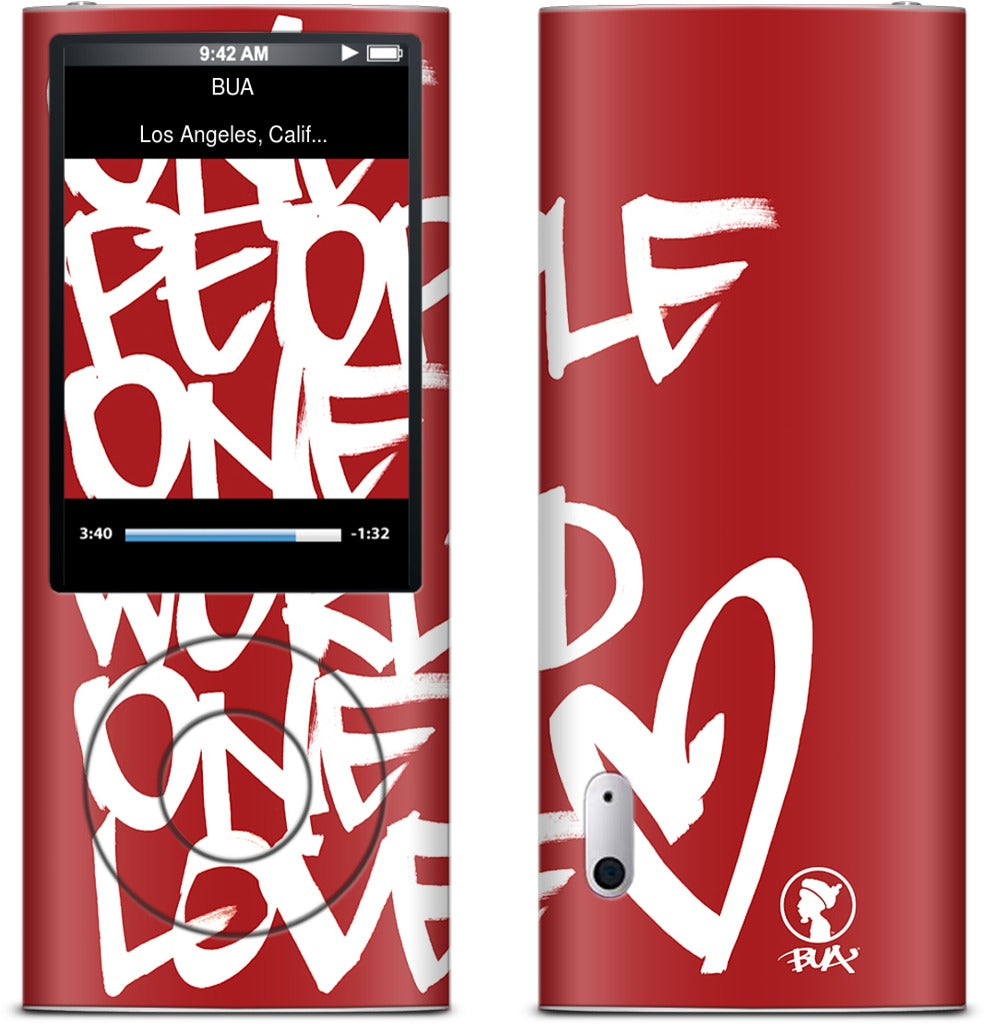 One People, One World, One Love iPod Skin