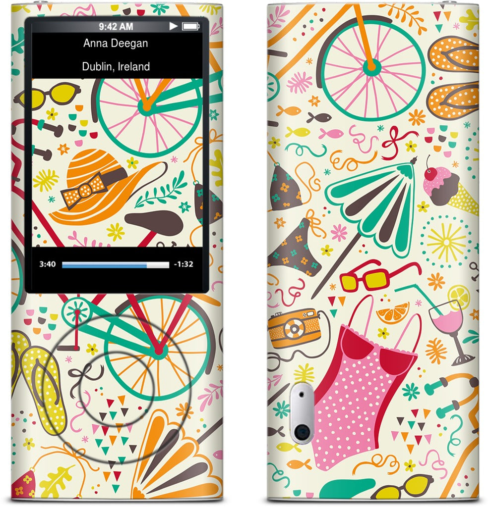 Seaside Cycle iPod Skin
