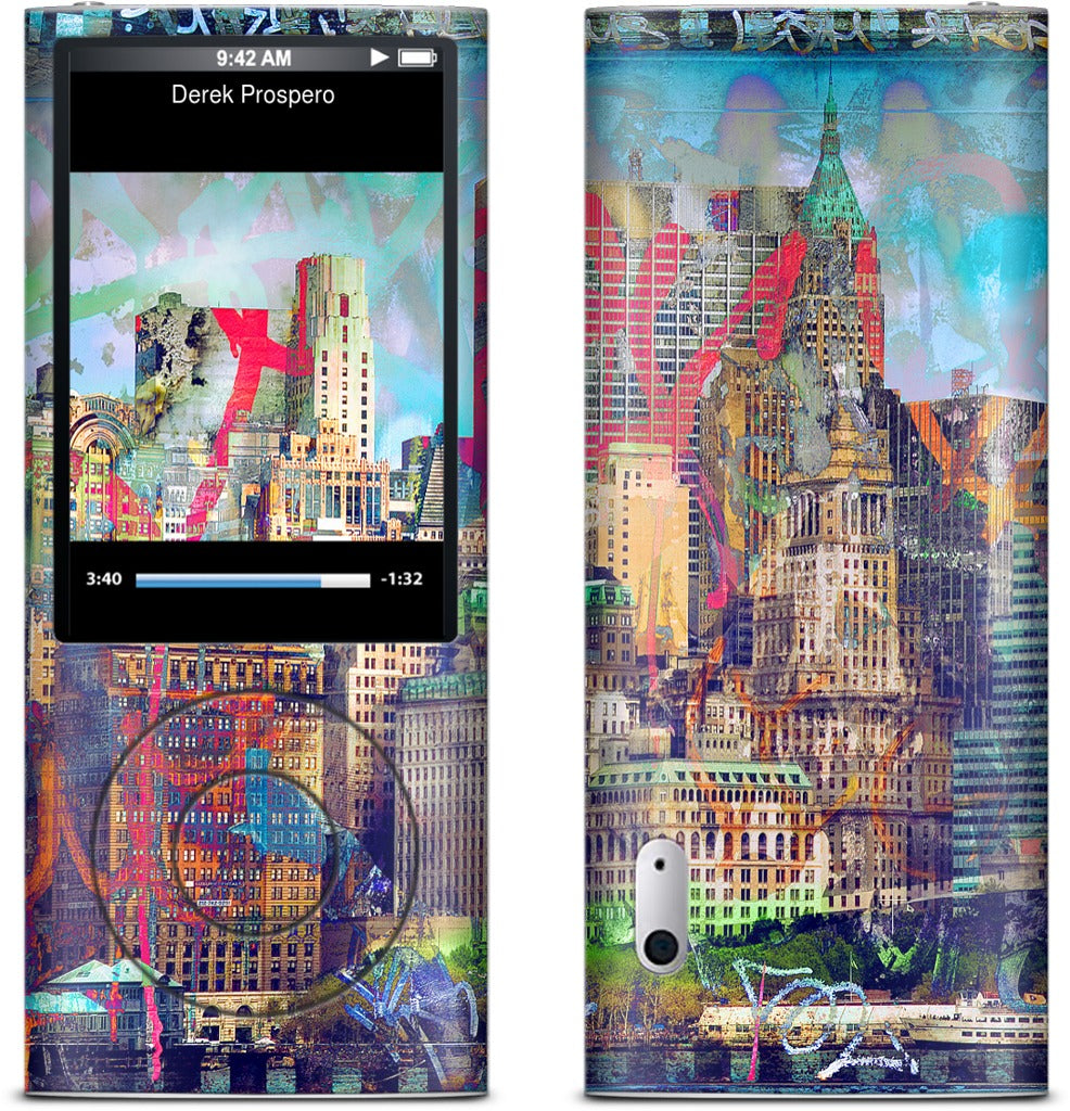 Graffiti Skyline iPod Skin