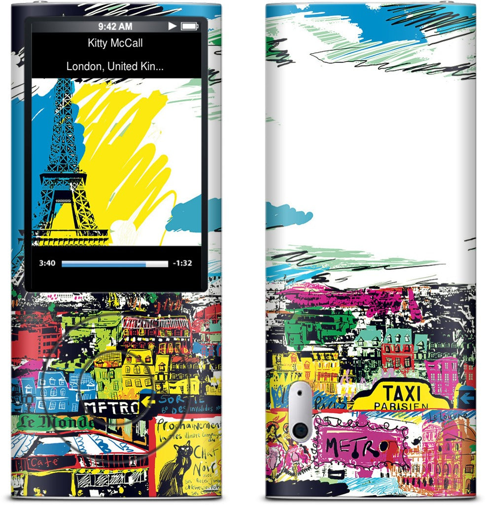 Paris Skyline iPod Skin