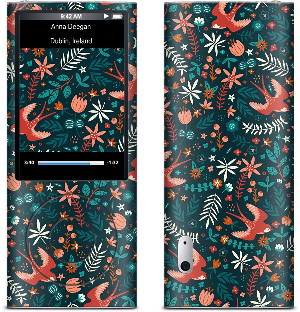 Flying Swallows iPod Skin