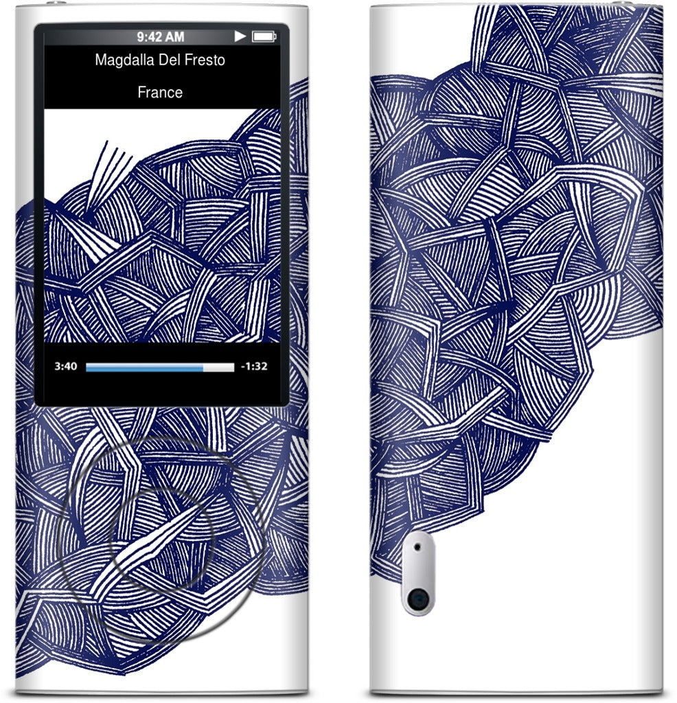blue lines iPod Skin