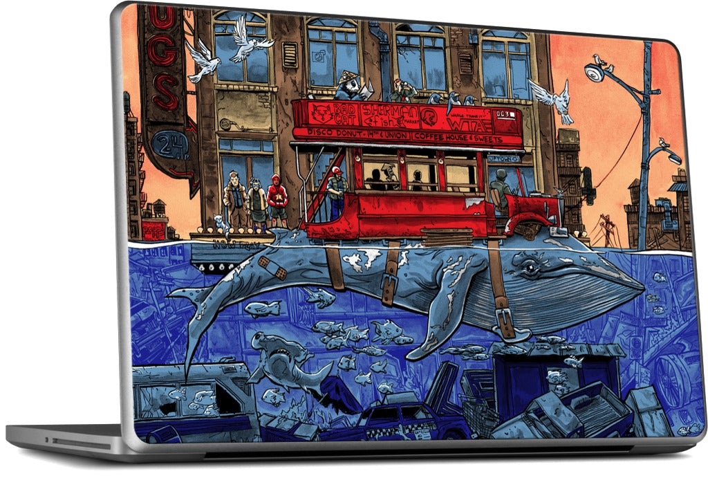 Northbound Whale MacBook Skin