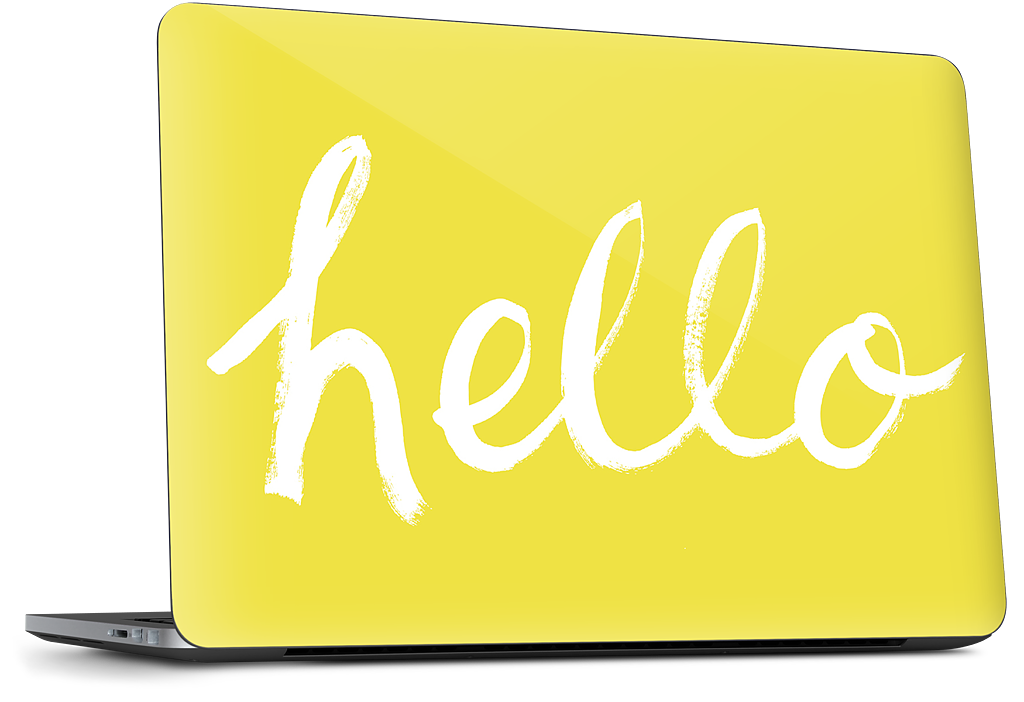 Hello Harvest Gold Dell Laptop Skin