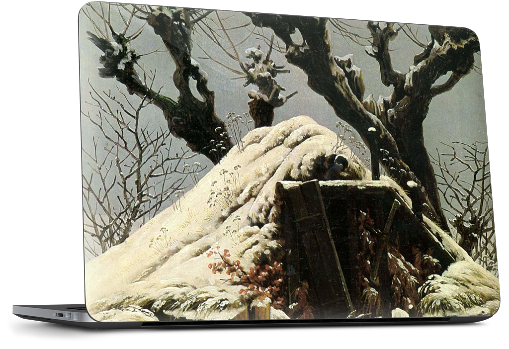 Snowy Cottage Dell Laptop Skin