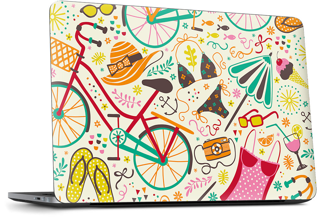 Seaside Cycle Dell Laptop Skin