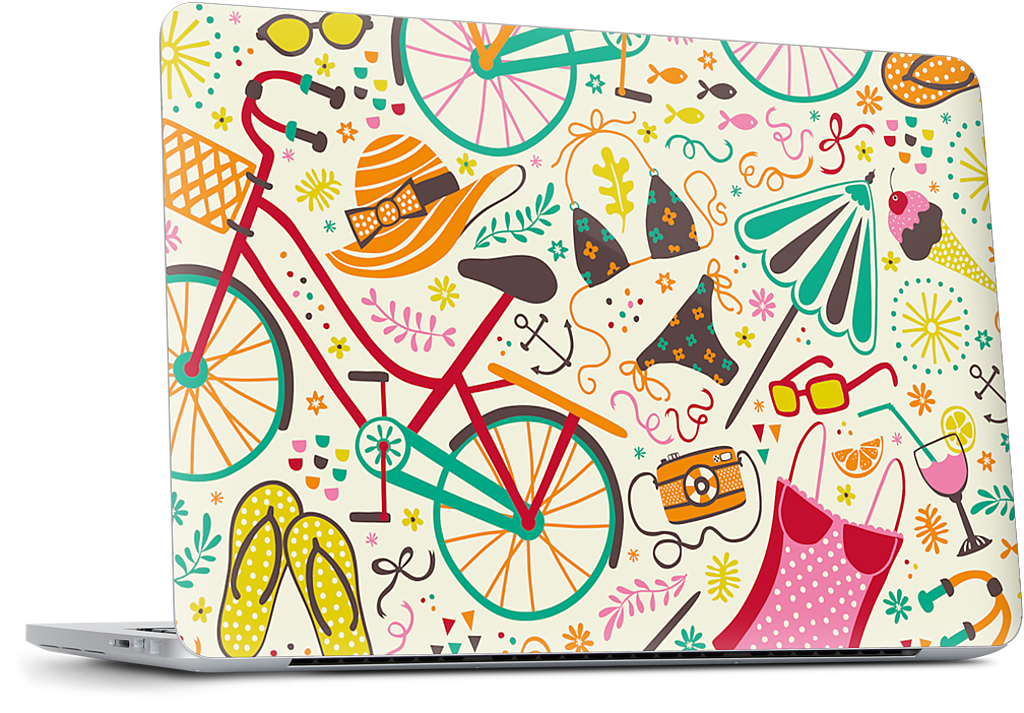 Seaside Cycle Dell Laptop Skin