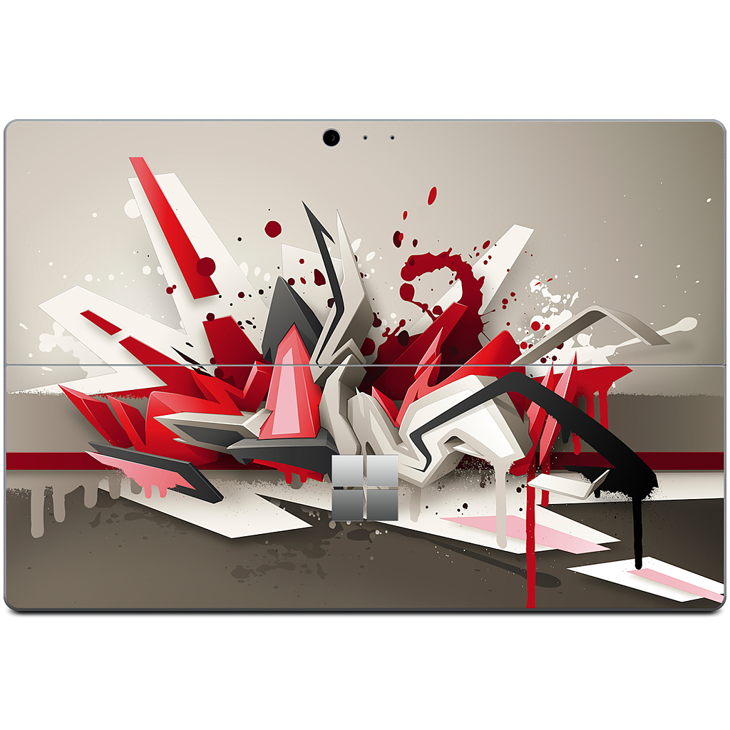 Red Metal Microsoft Skin