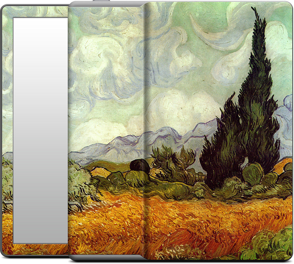 A Wheatfield with Cypresses Kindle Skin
