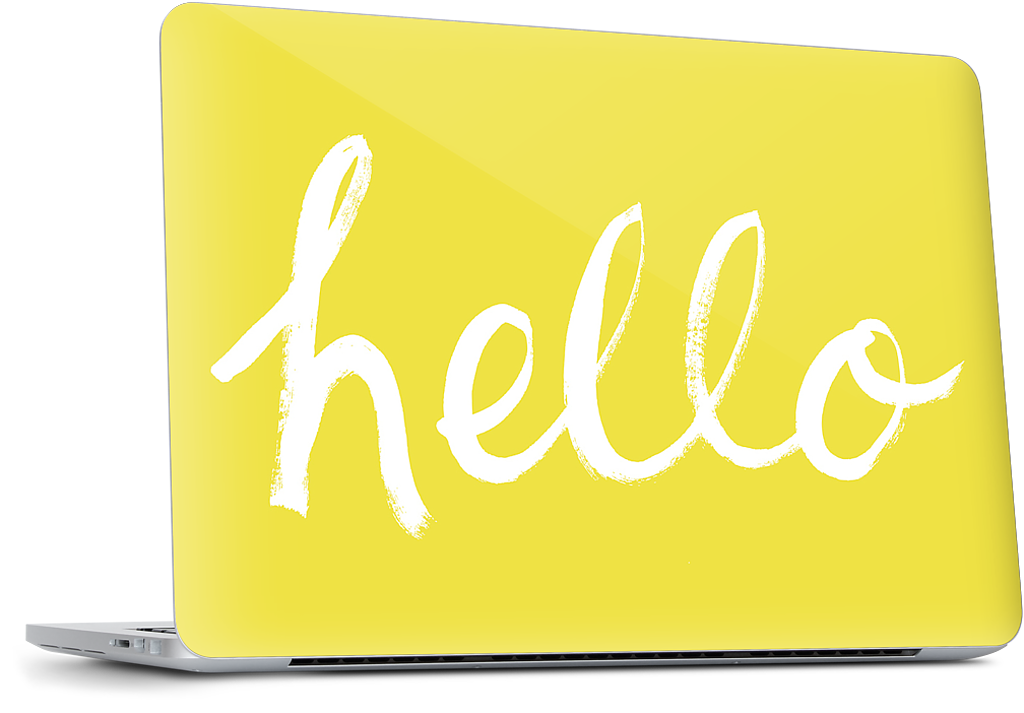 Hello Harvest Gold Dell Laptop Skin