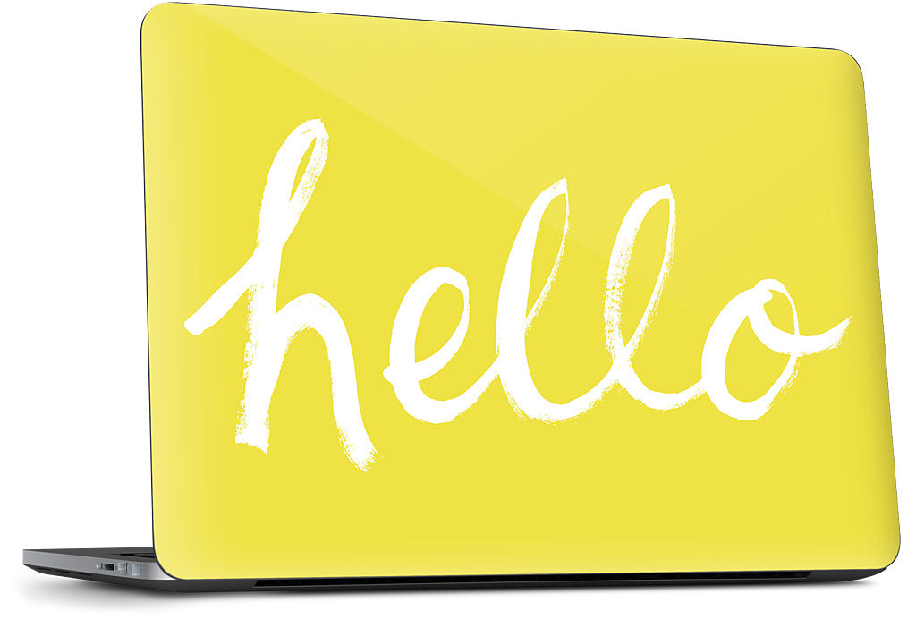 Hello Harvest Gold Dell Laptop Skin