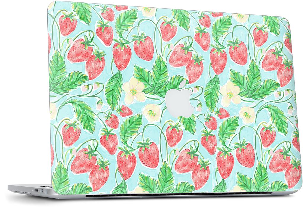 Wild Strawberries MacBook Skin