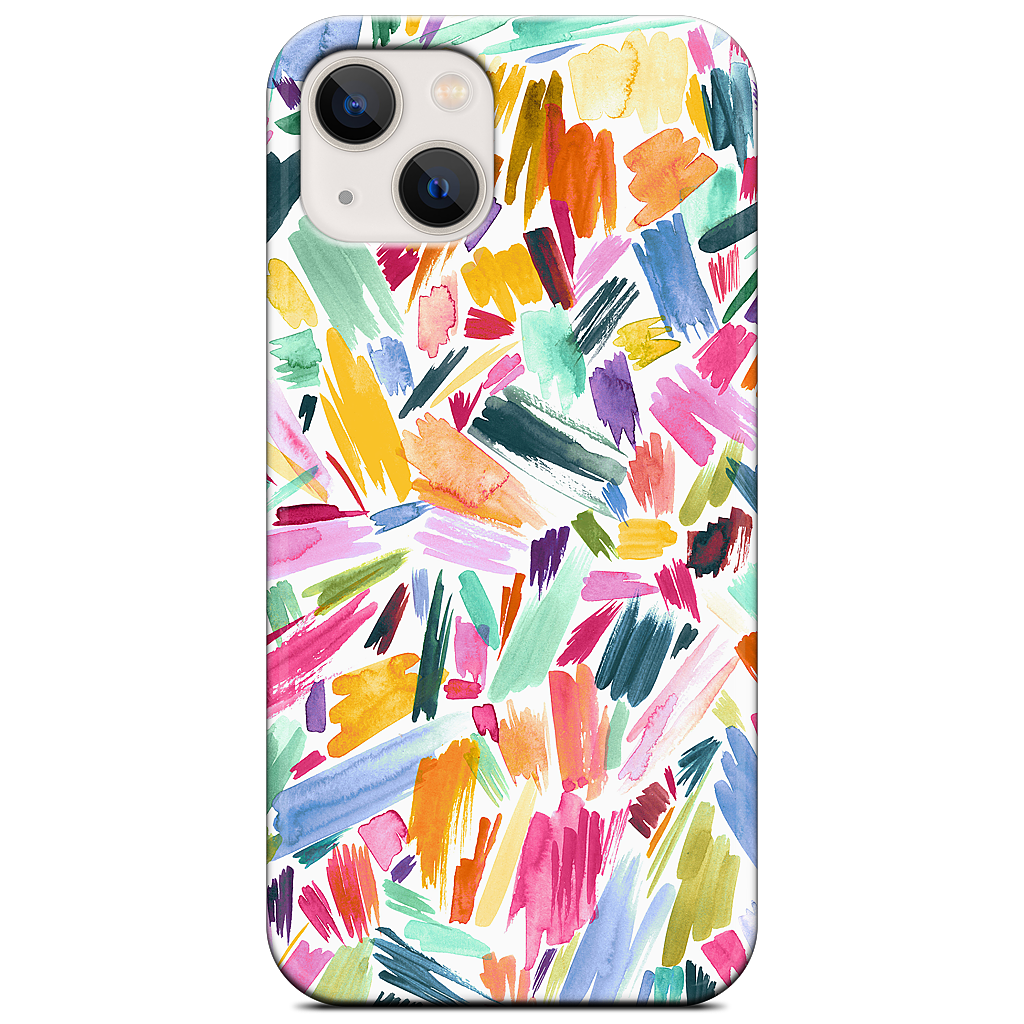 Colorful Abstract Strokes iPhone Case