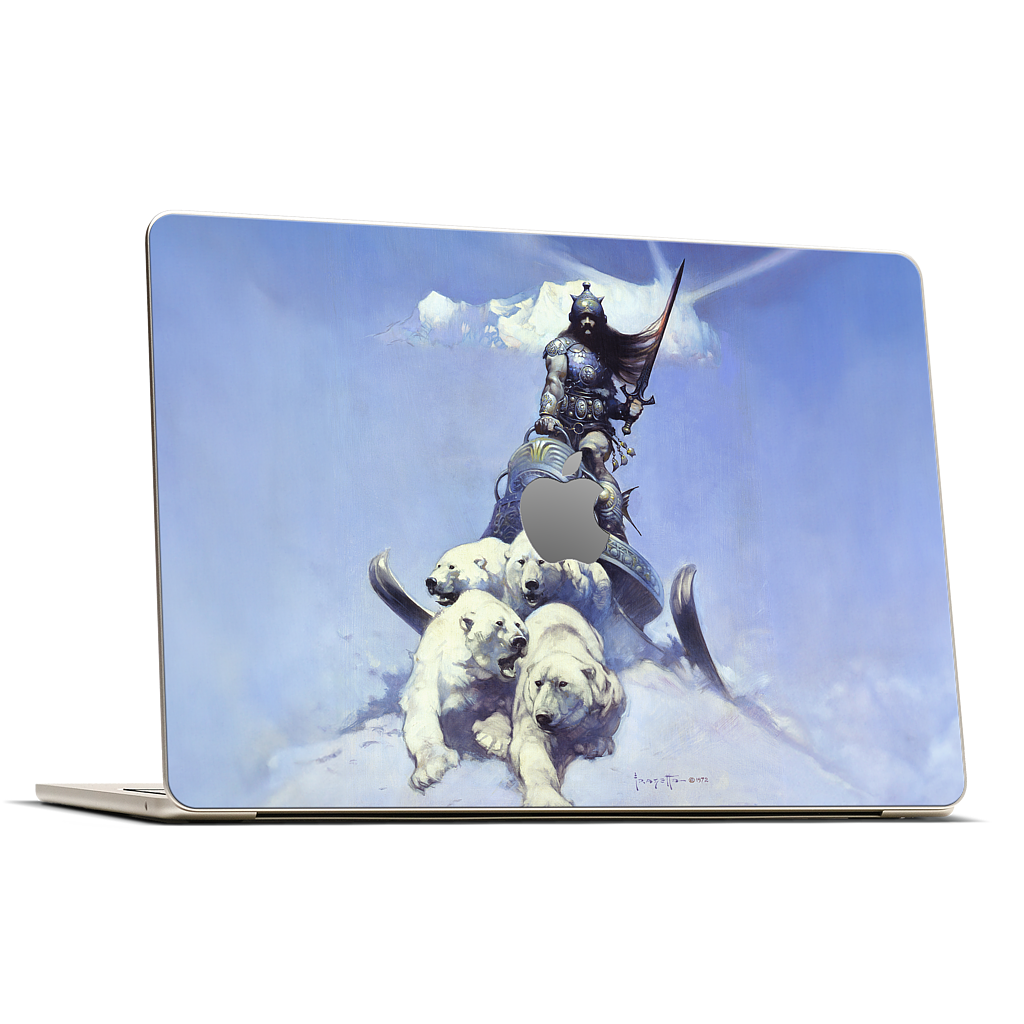 Silver Warrior MacBook Skin