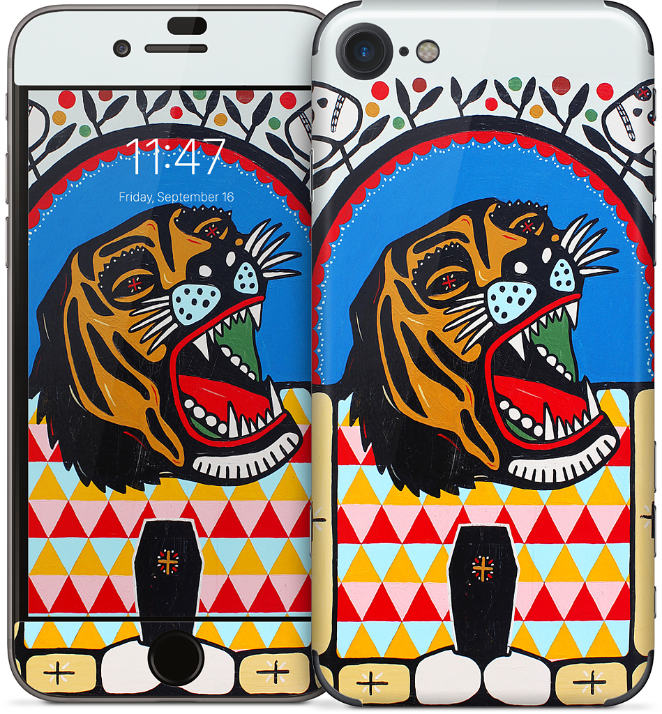 Tiger Coffin iPhone Skin