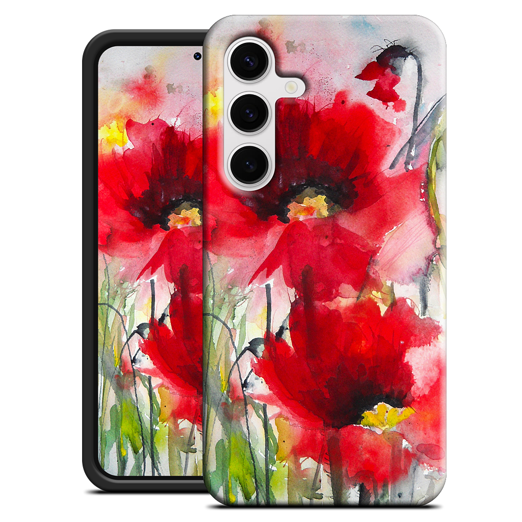 Red Poppies Samsung Case