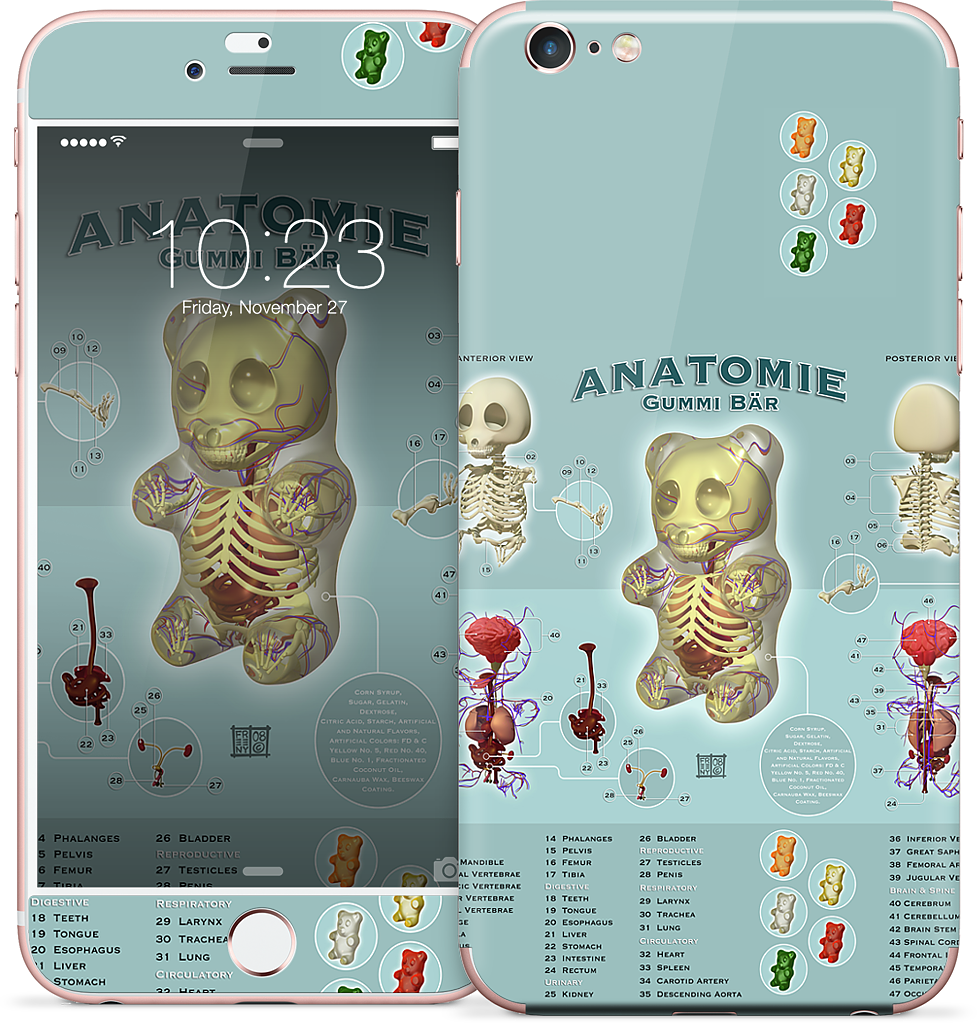 Gummi Anatomie iPhone Skin